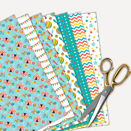 circus carnival scrapbook paper background birthday party