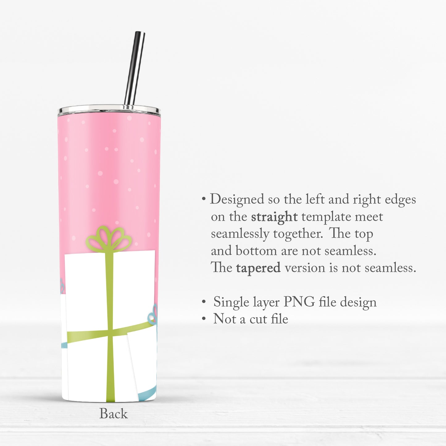 Santa's Favorite 20oz Skinny Tumbler Sublimation Design