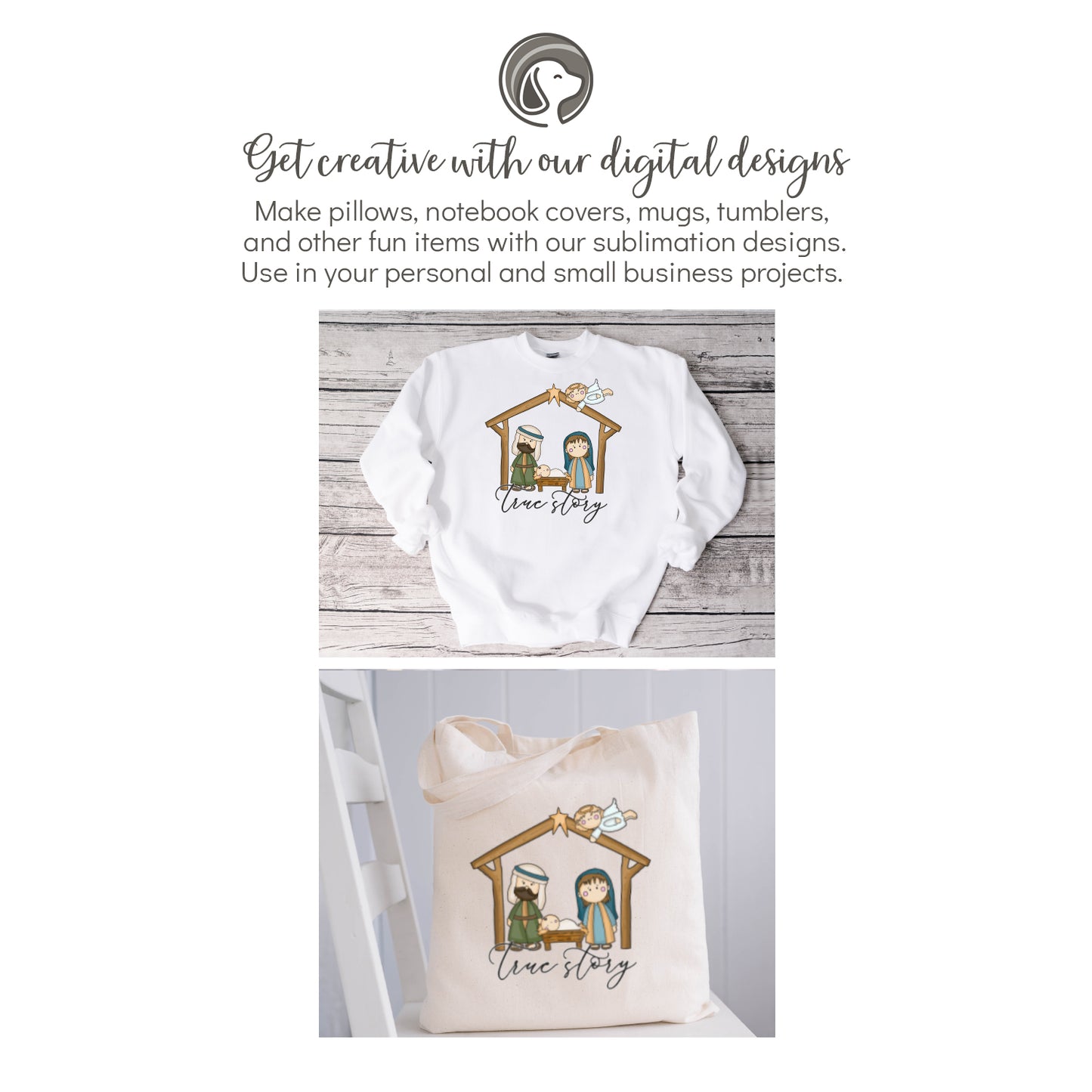 Nativity Baby Jesus Chrsitmas Sublimation PNG Design