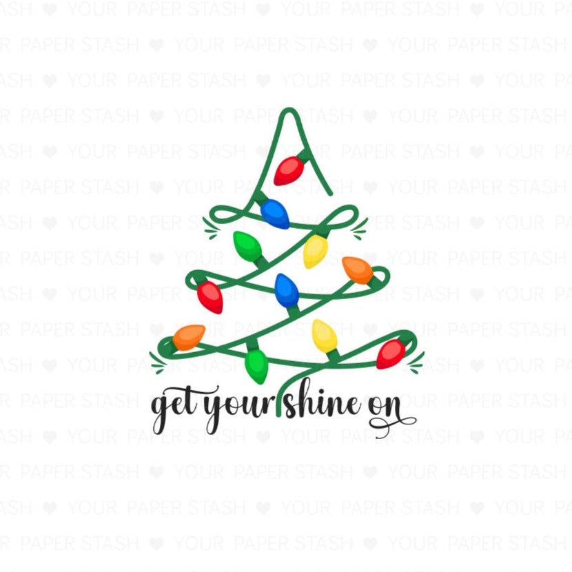 Christmas lights tree get your sine on png sublimation design for t-shirts pillows mugs hats