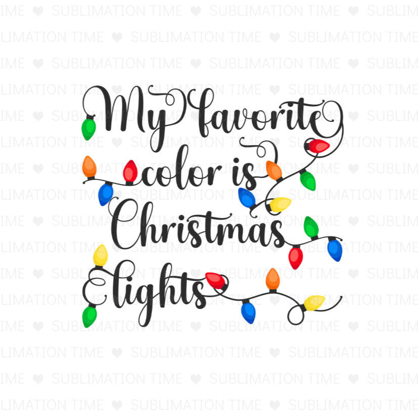 Christmas lights sublimation png design for t-shirts mugs sweatshirts small commercial use