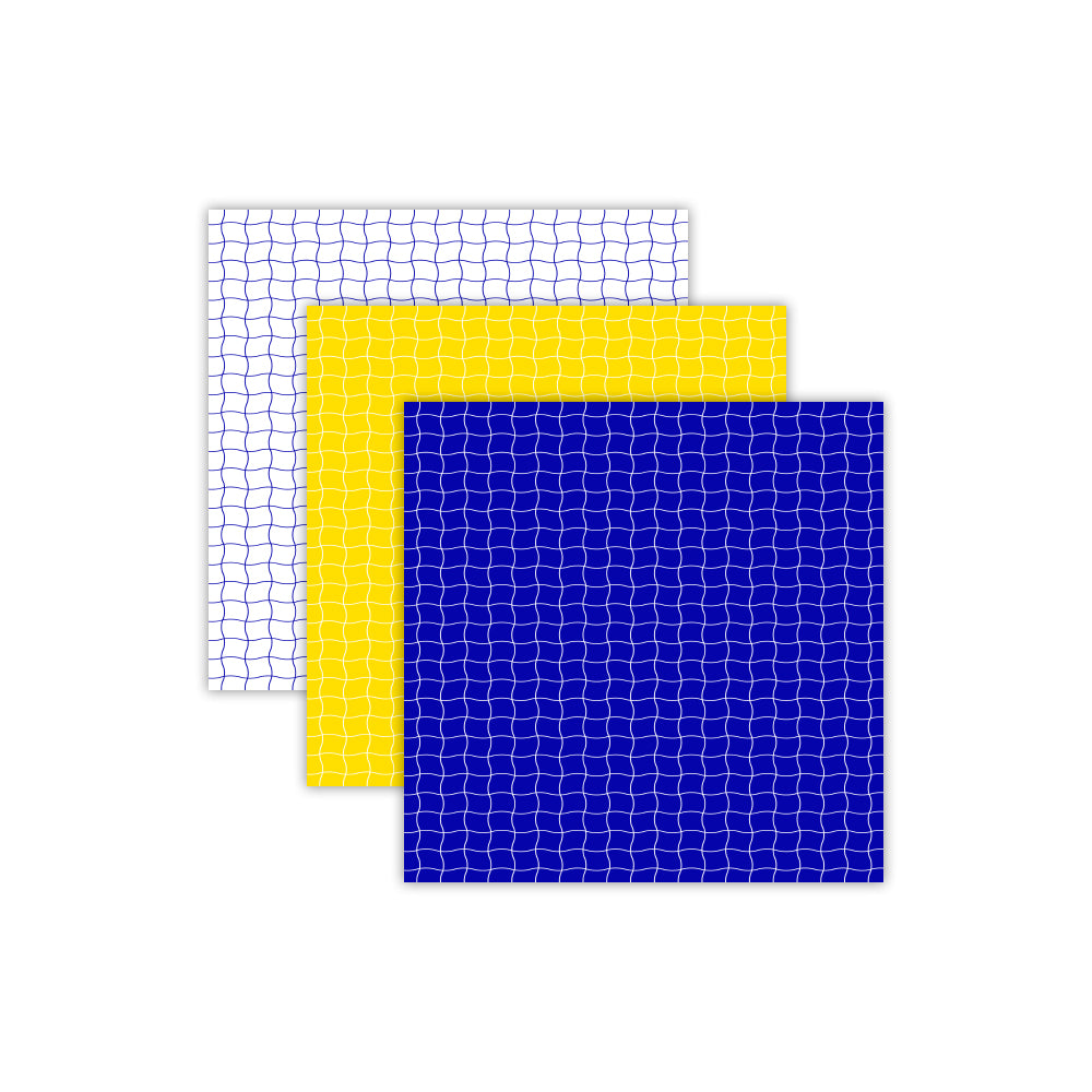 Seamless Volleyball Digital Papers Royal Blue Yellow