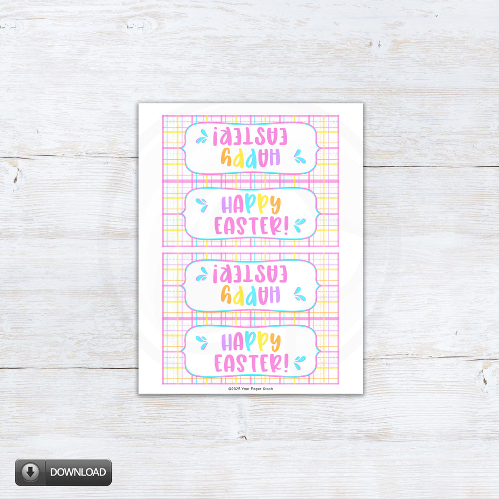 Easter Basket cookie candy favor bag toppers