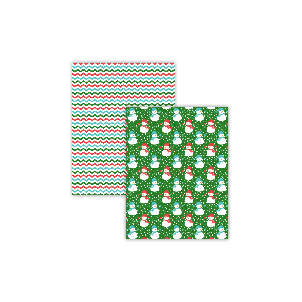 Printable Christmas Santa Snowmen Digital Papers