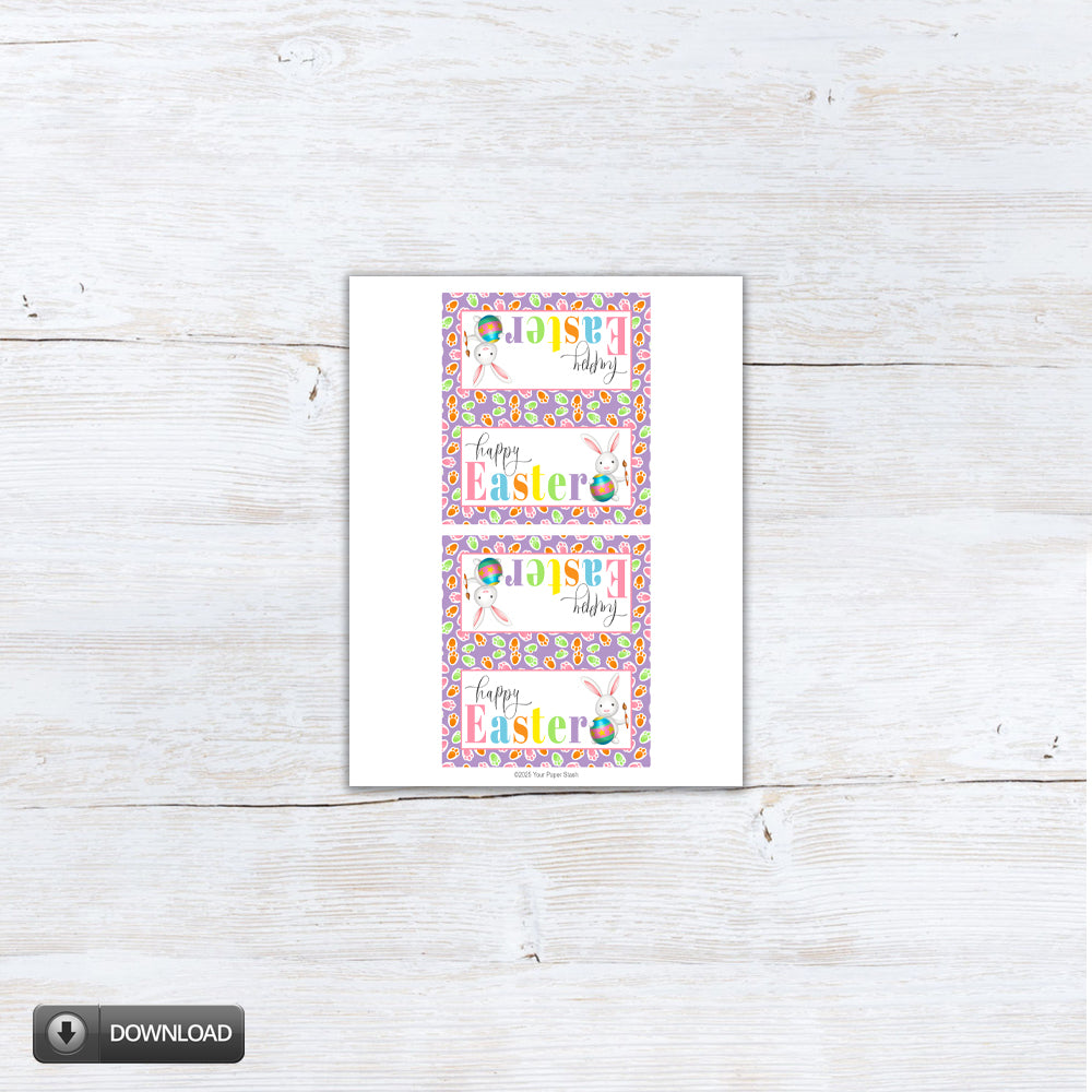 Easter treat bag toppers
