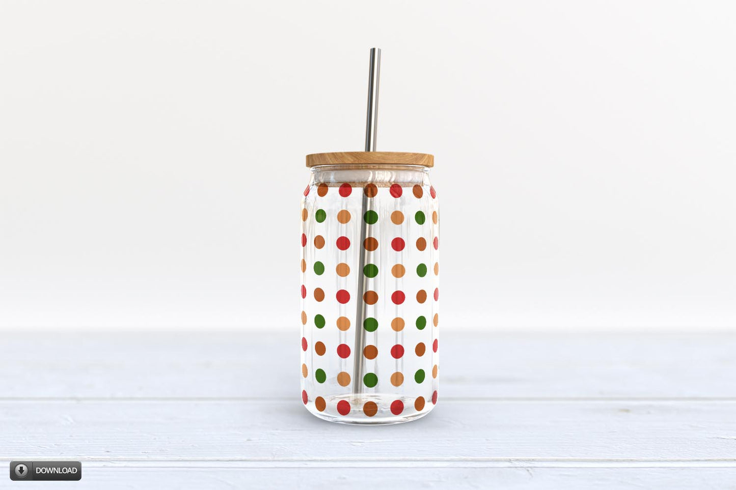 Christmas Gingerbread Sublimation Design for Glass Jars