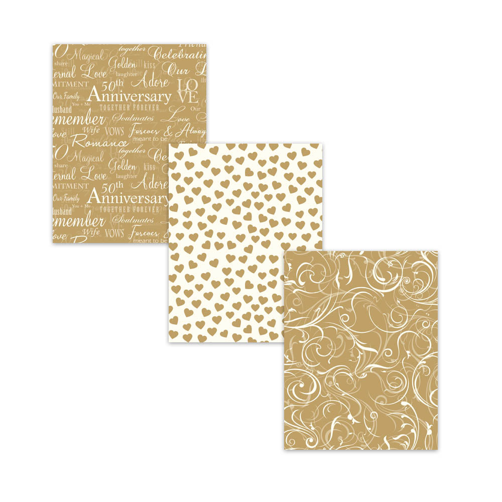 50th 70th golden anniversary digital paper pack