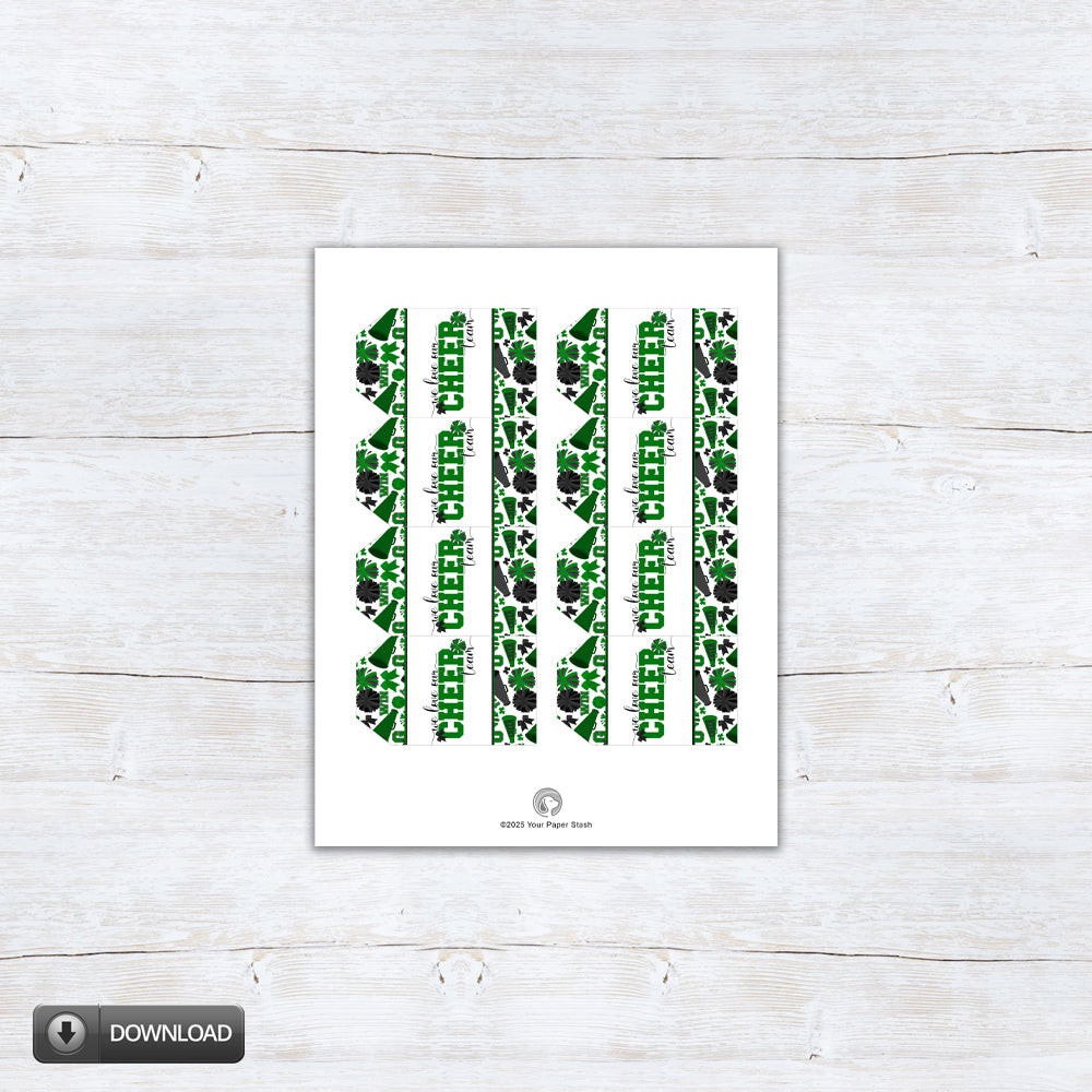 we love our cheer team printable gift tags