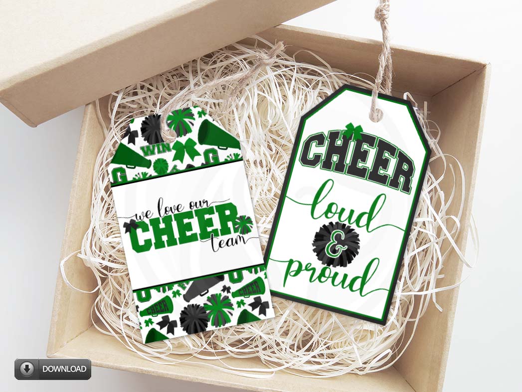 cheer team tryout gift tags