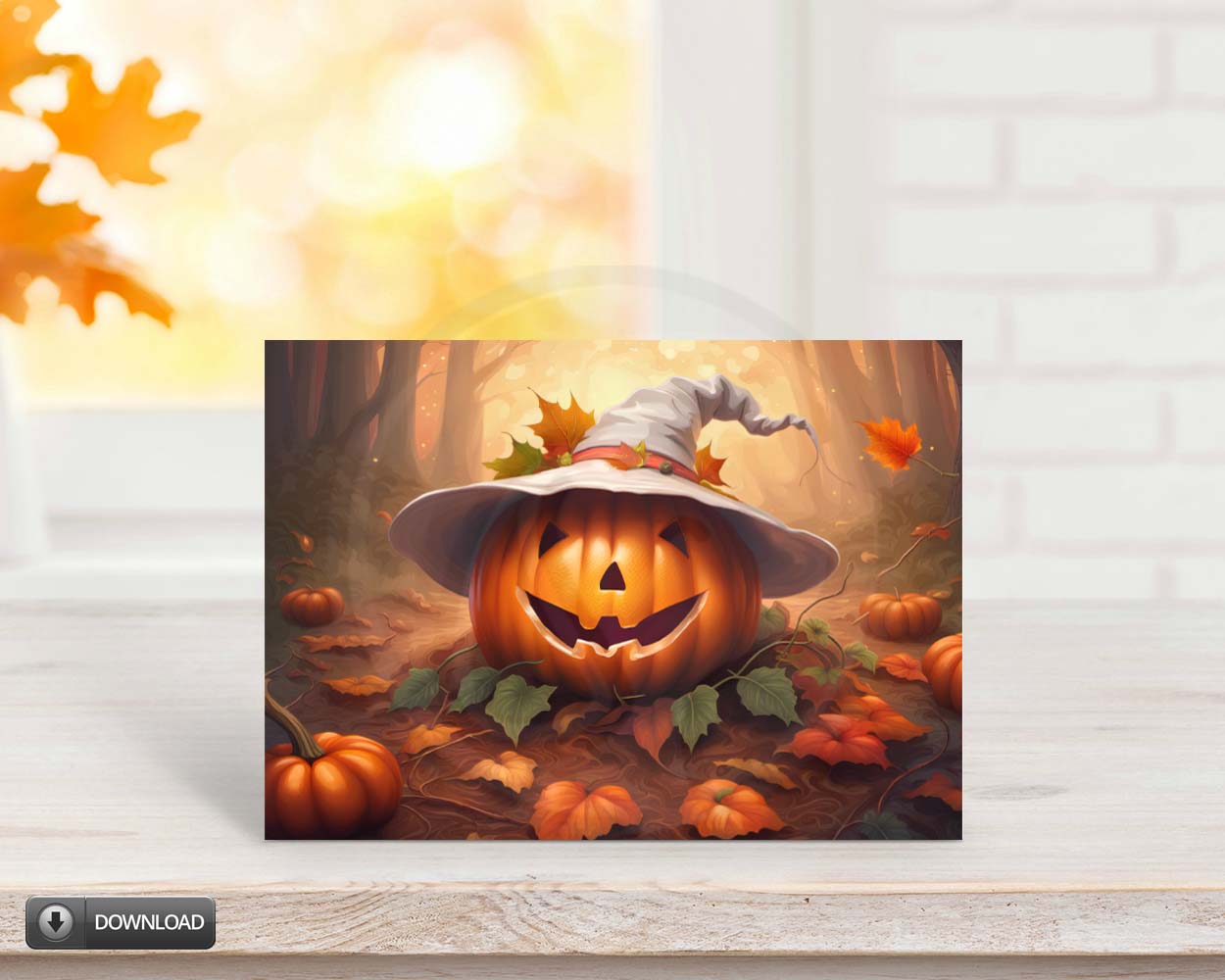 pumpkin greeting printable download