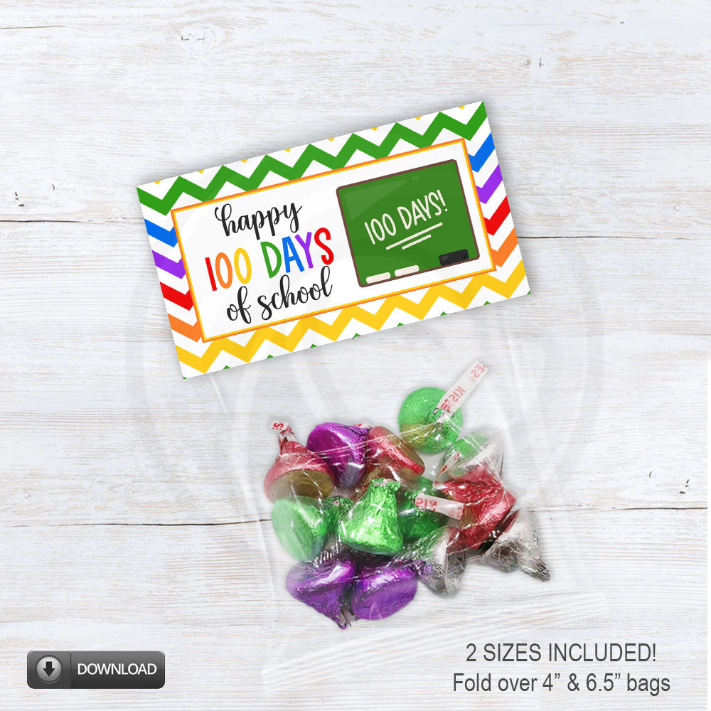 100 days smarter treat bag toppers