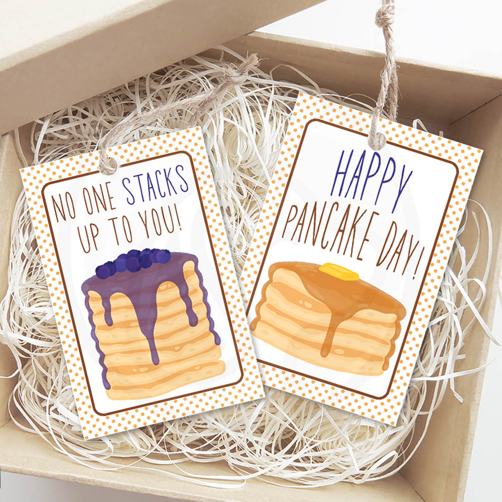 printable happy pancake day no one stacks up to you teacher employee appreciation week gift tags