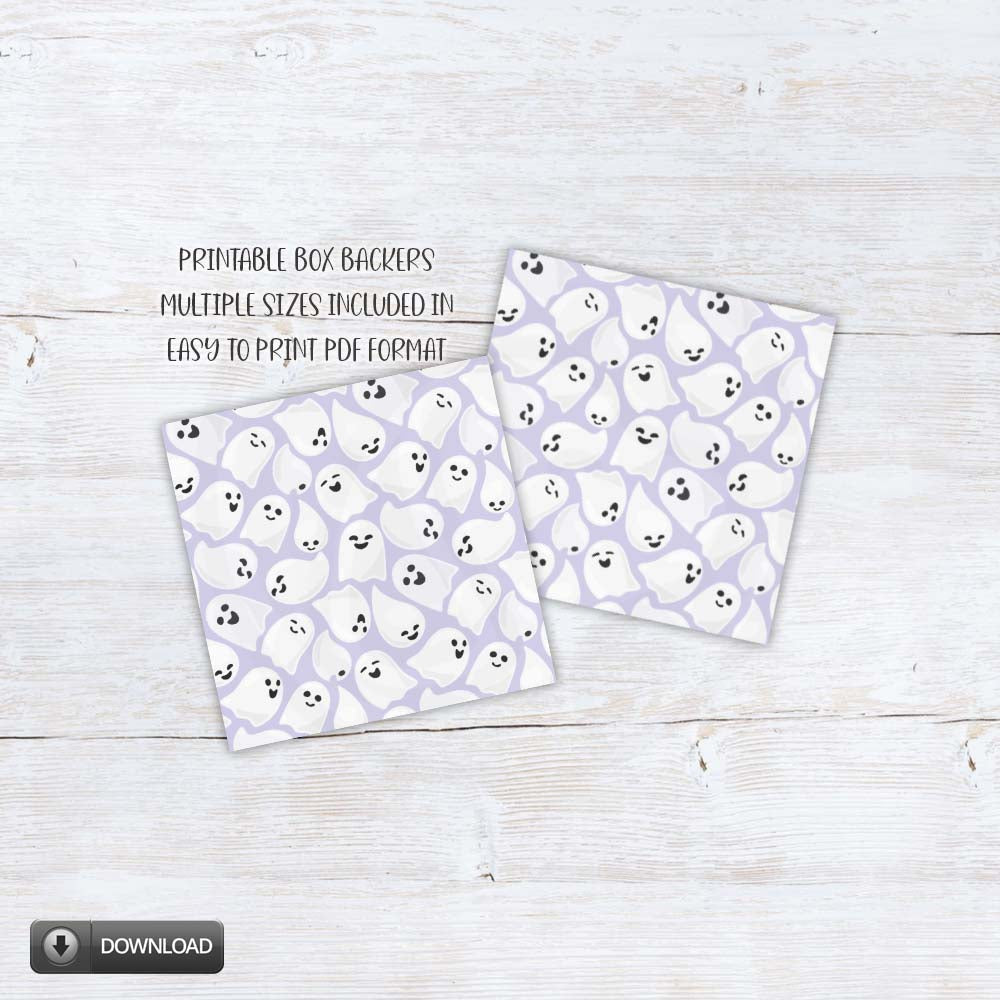 printable Halloween cookie card backers