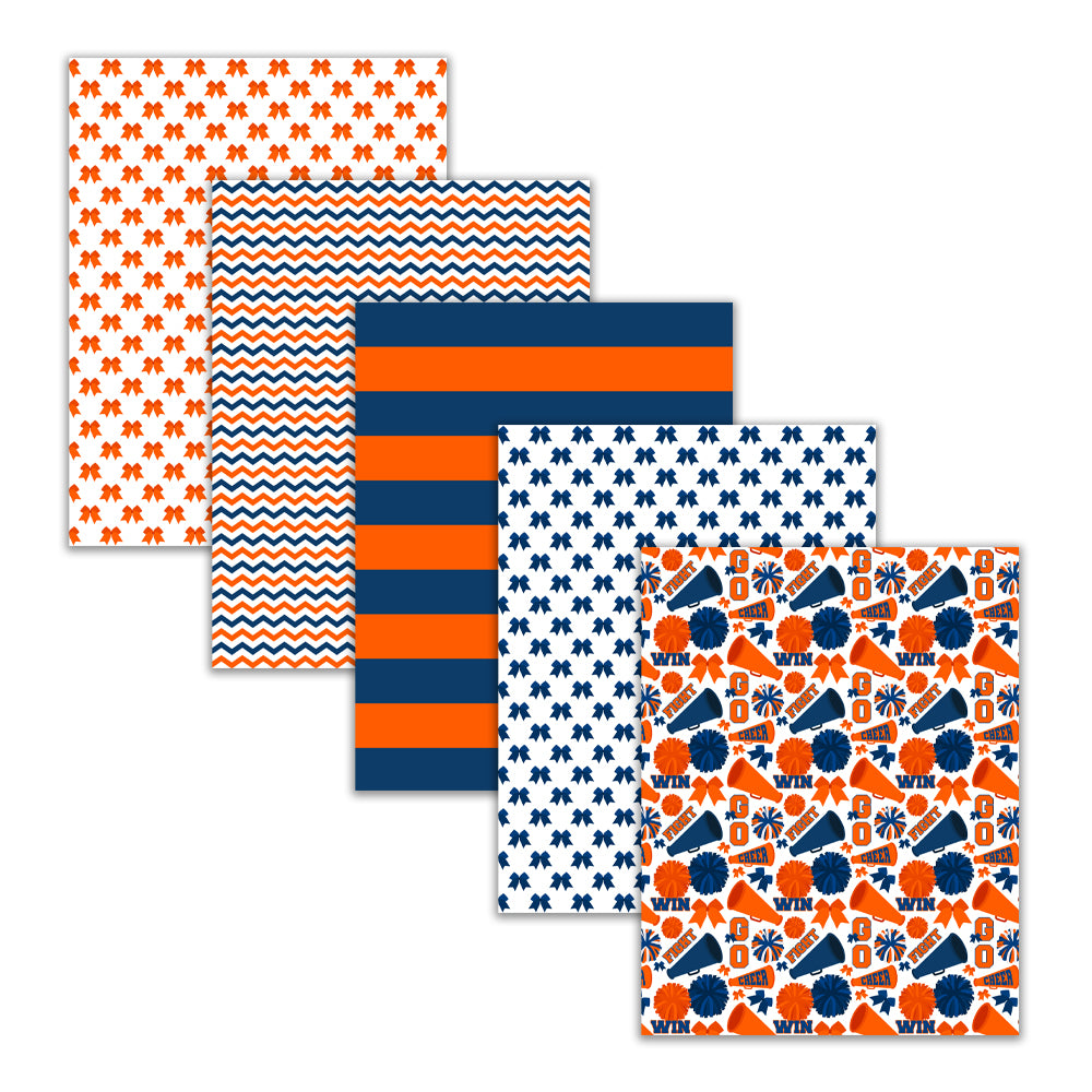 cheer mom hair bow pom-pom digital craft papers