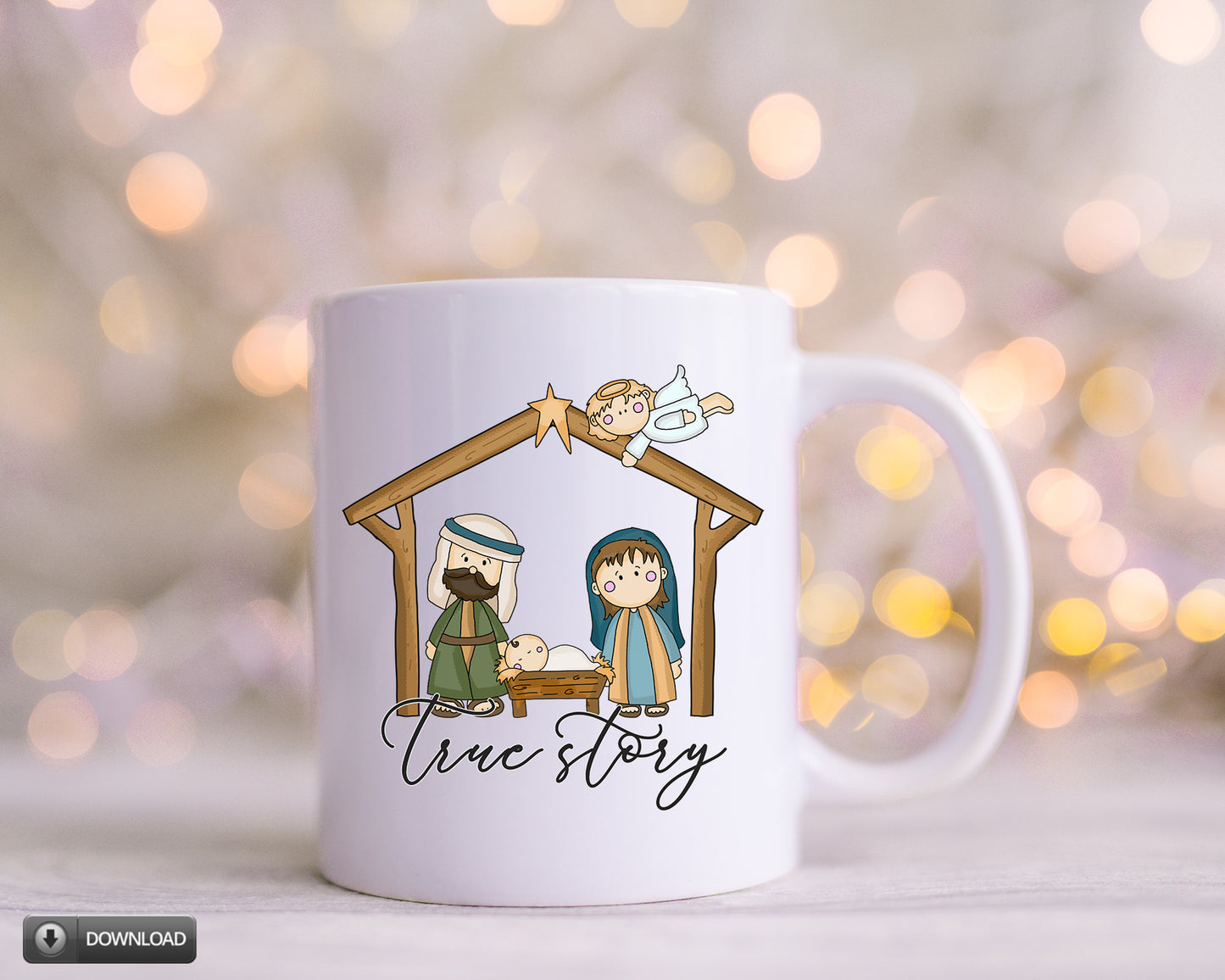 Nativity Baby Jesus Chrsitmas Sublimation PNG Design