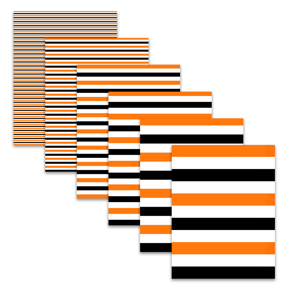 Halloween Orange Black Stripe Printable Digital Paper