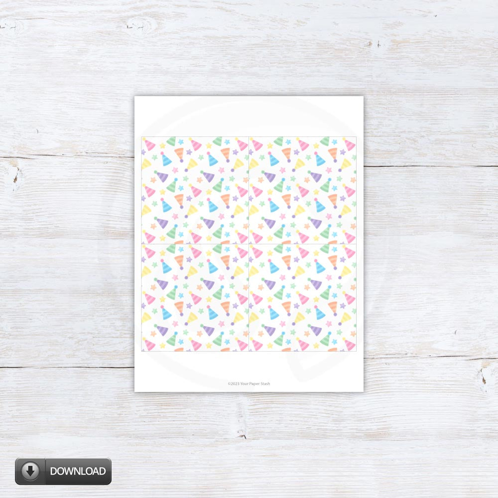 4x4 birthday cookie card backers