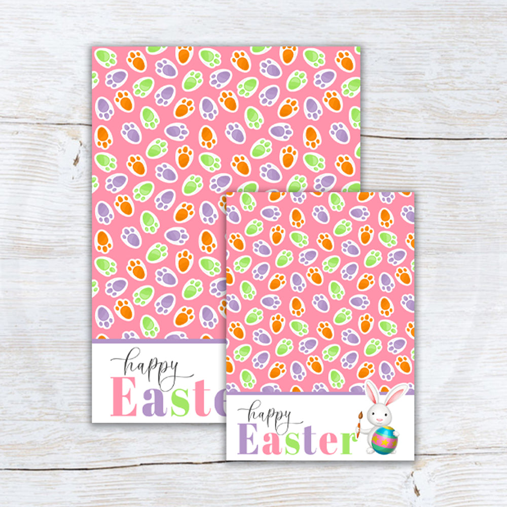 printable Easter bunny mini and large cookie card backers and note cards