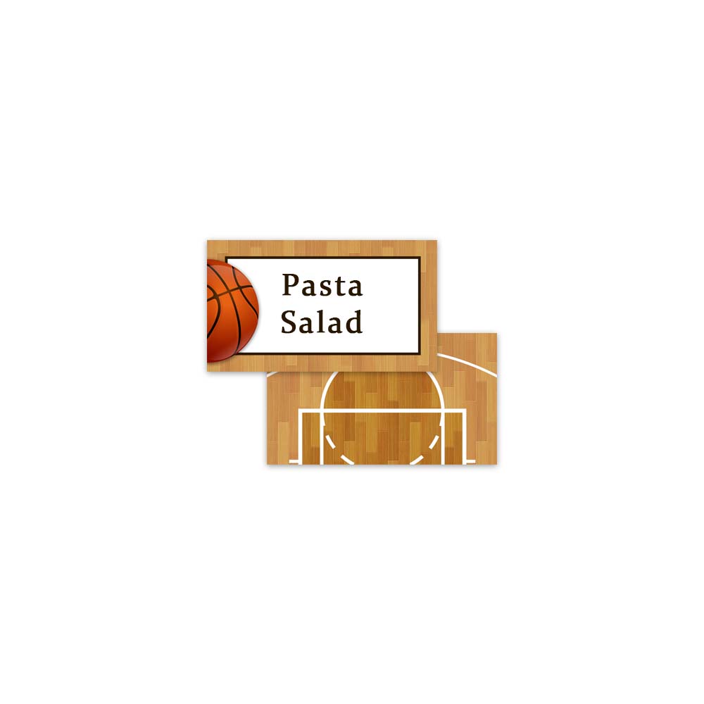 Basketball Printable Editable Place Tent Food Table Cards for Awards Dinner