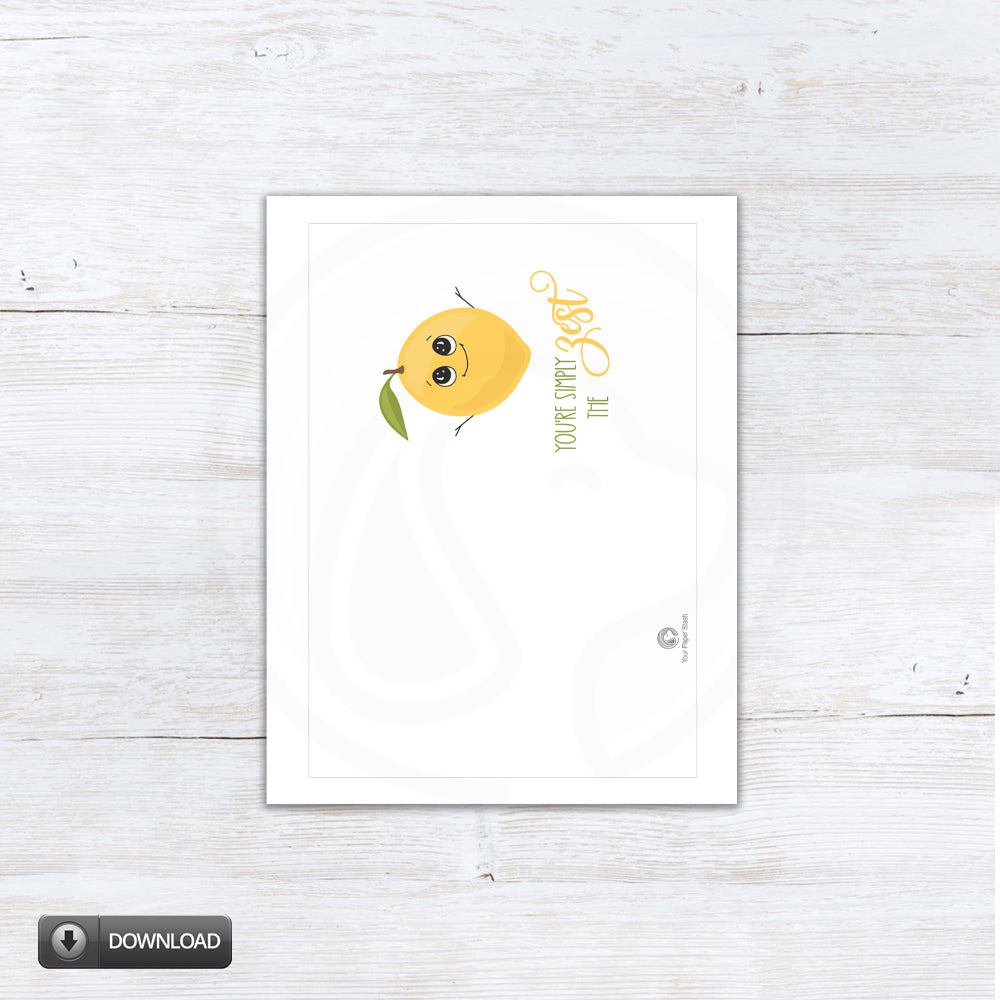 youre the best teacher mom grandma printable greeting card