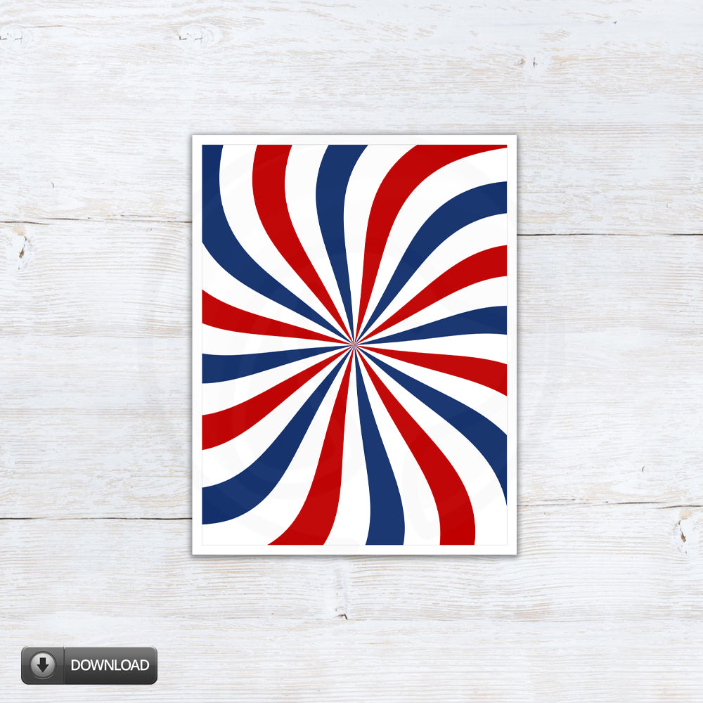 patriotic 4th of July Memorial Veterans day printable backers