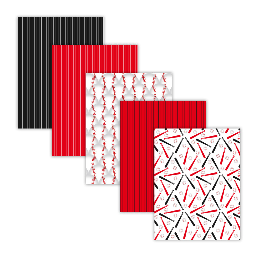 baseball bat scrapbook paper, baseball paper craft supplies