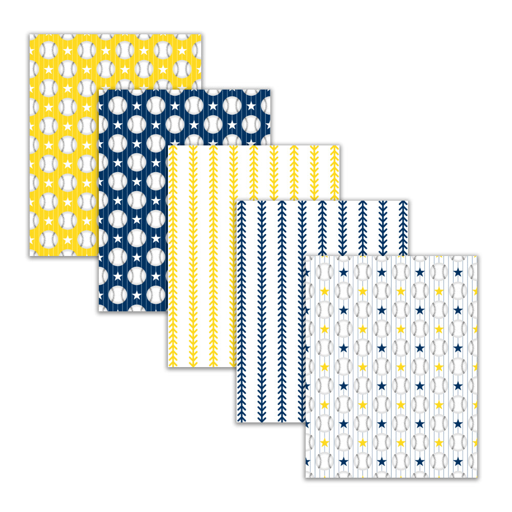 baseball threads all star digital paper