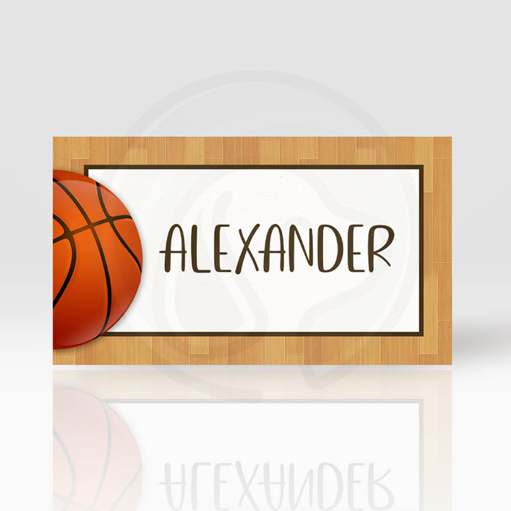 basketball tent cards for awards dinner