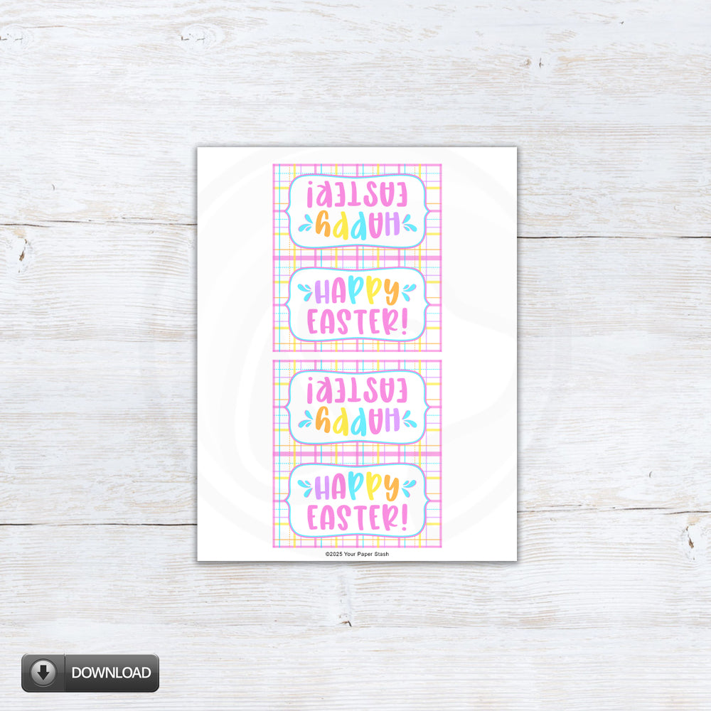 printable Easter treat bag toppers