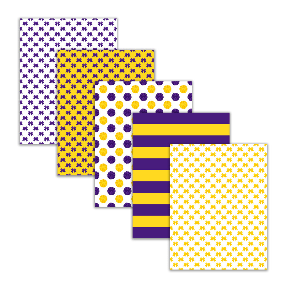 printable cheerleading digital papers