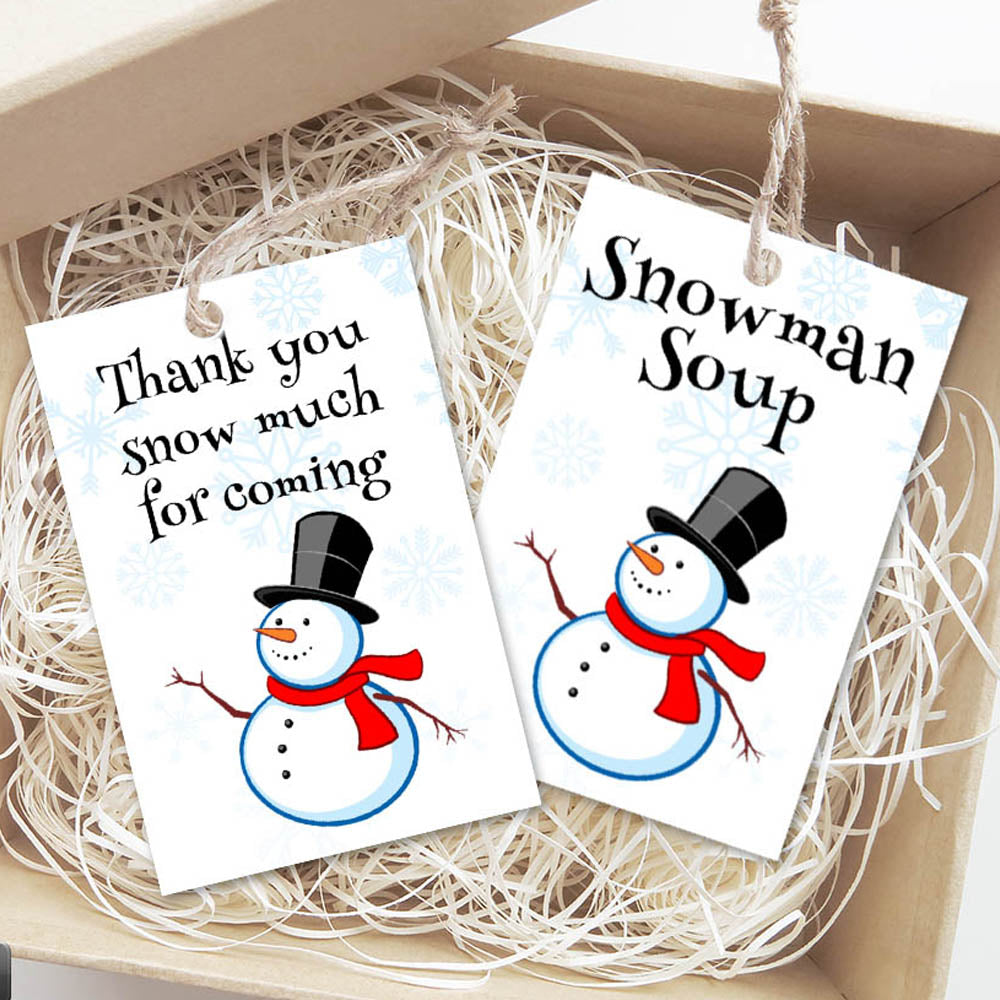 Printable Snowman Soup And Thank You Snow Much Christmas Gift Tags – Your Paper Stash printable-snowman-soup-and-thank-you-snow-much-christmas-gift-tags-your-paper-stash