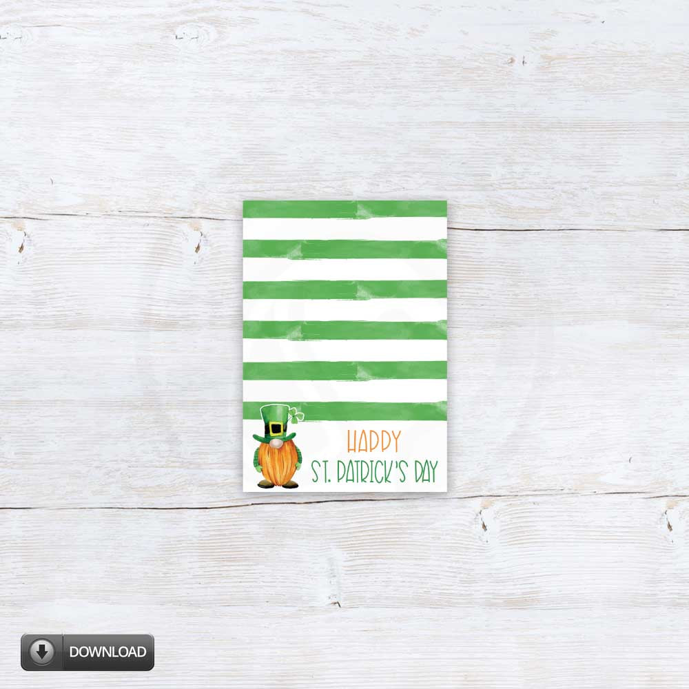 printable leprechaun note cards