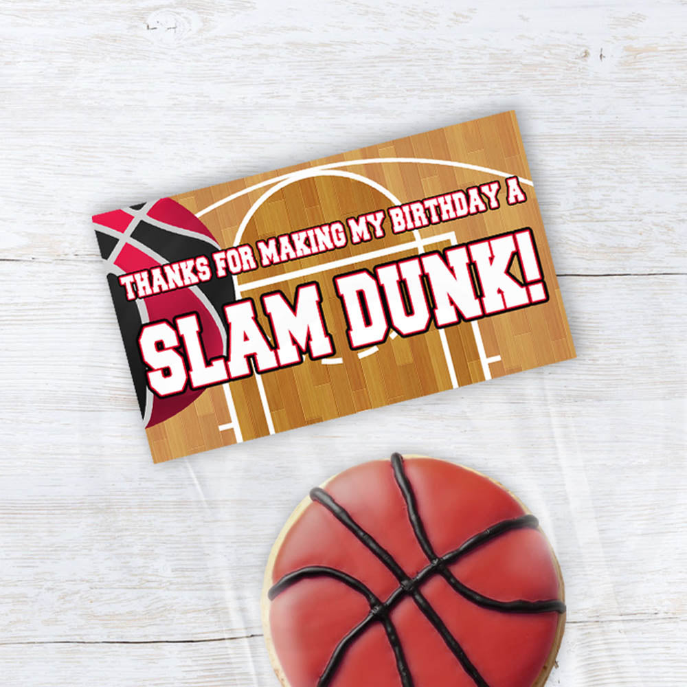 printable thank you for making my birthday a slam dunk treat bag toppers instant download