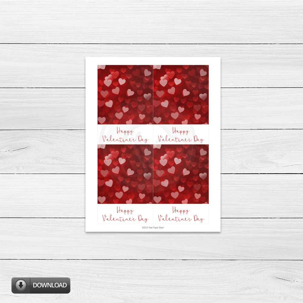 Printable Valentine's Day Cookie Cards