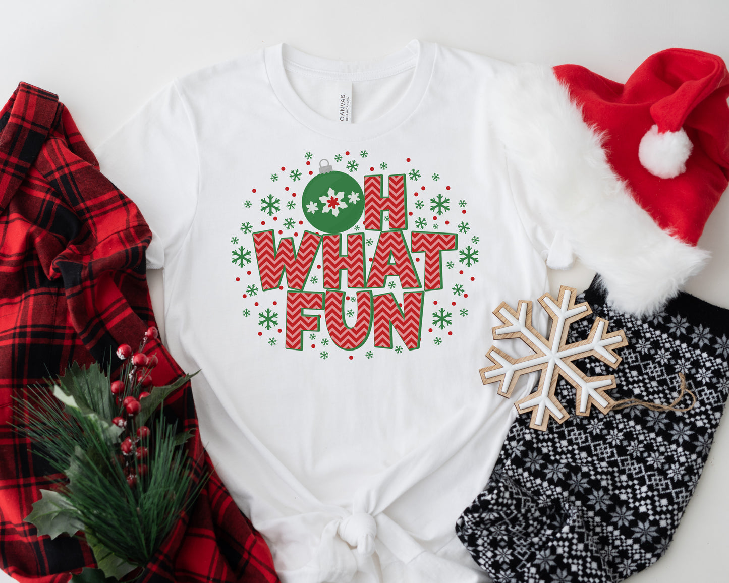 Christmas Oh What Fun Sublimation PNG Design