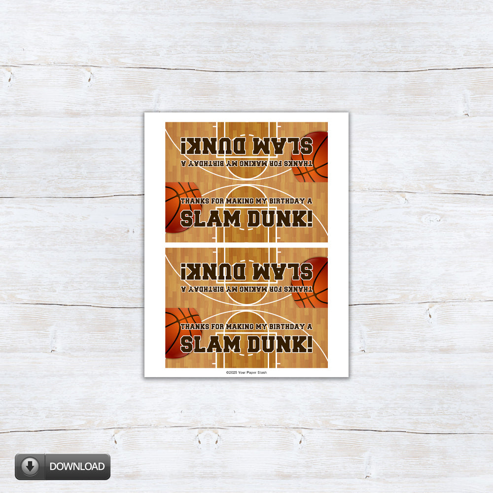 sports theme basketball birthday party for boys or girls printable download