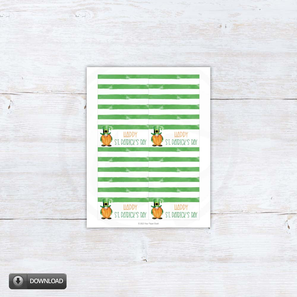 printable st. patrick's day cookie cards
