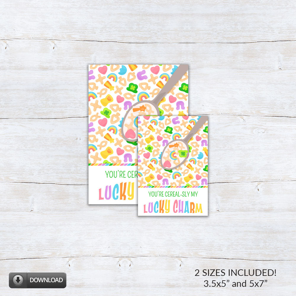 st paddys day cute kids party cookie card backers for packaging or note cards for classroom parties