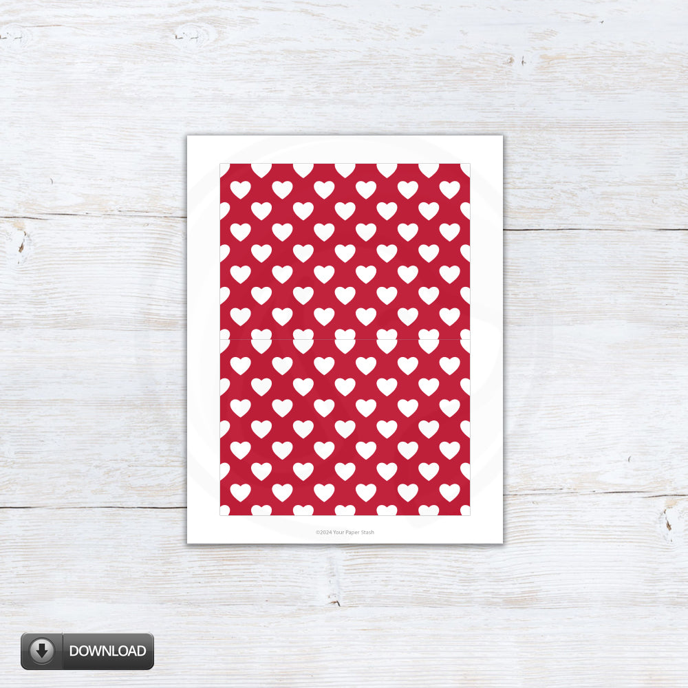 large heart cookie cards