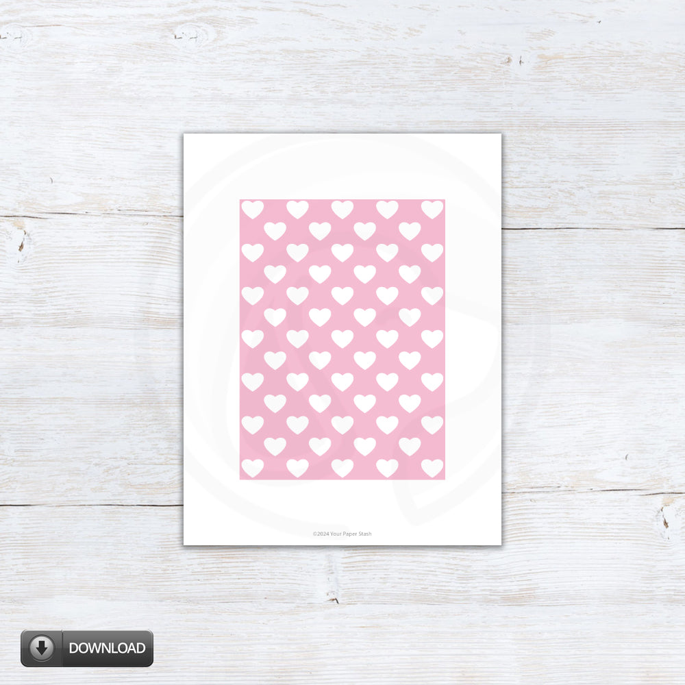 pink heart romantic cookie box liners and backers