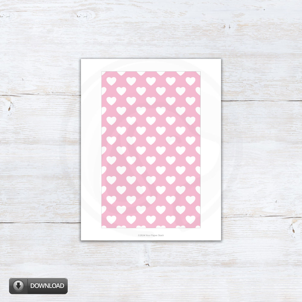 Printable Pink Valentines Day Heart Cookie Box Backers And Liners