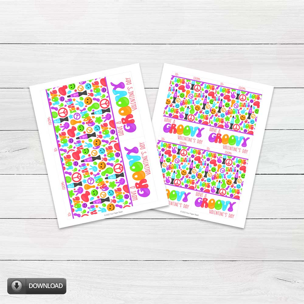 Groovy Valentine's Day Mini Cookie Cards