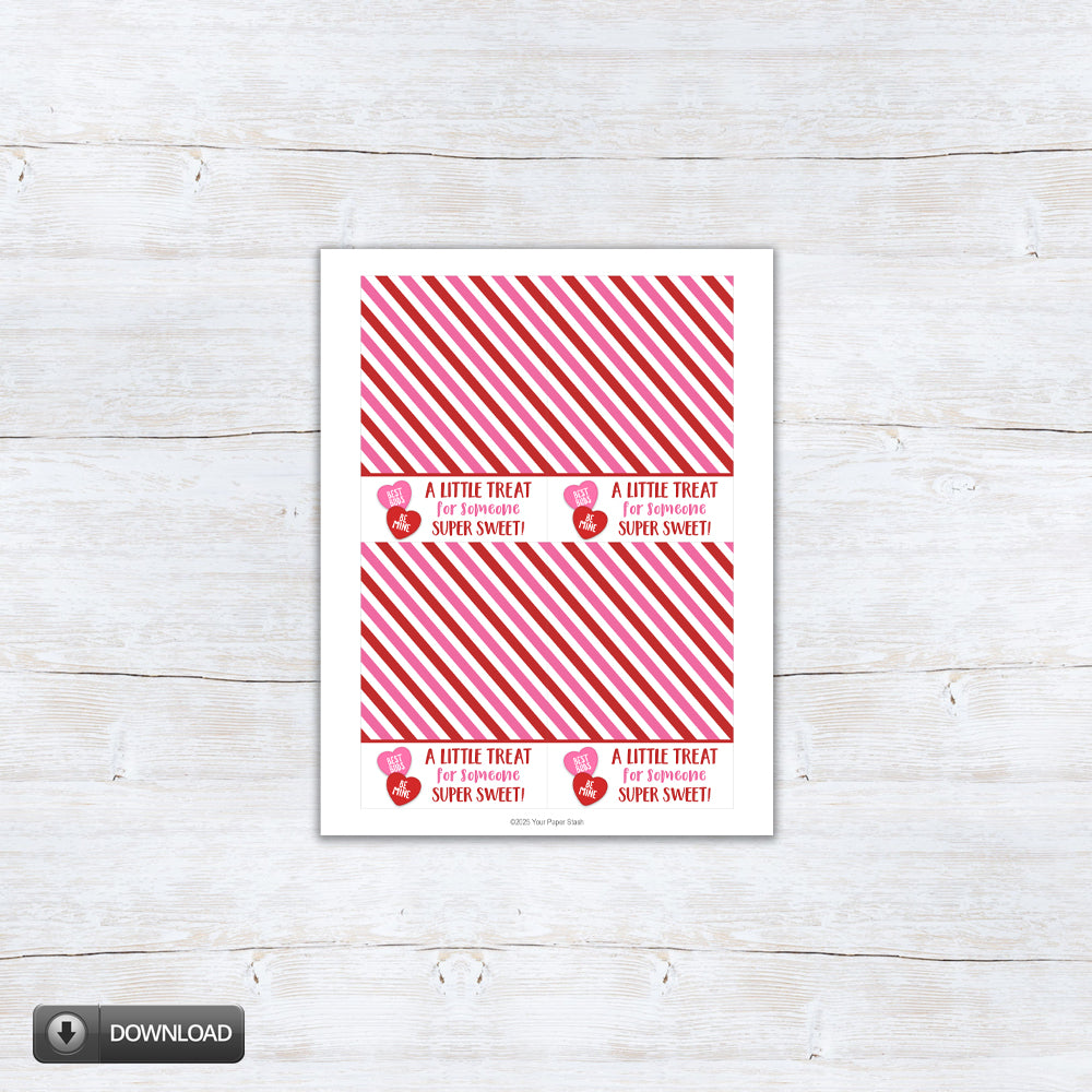 Valentine's Day Printable Cookie or Note Cards