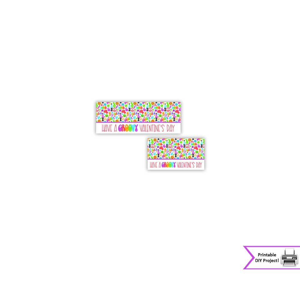 Valentine's Day Groovy Printable Treat Bag Toppers