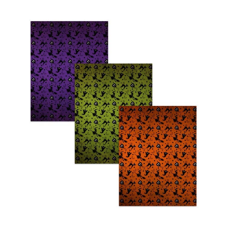 8.5x11" Printable Halloween Digital Paper Pack with Textured Finish