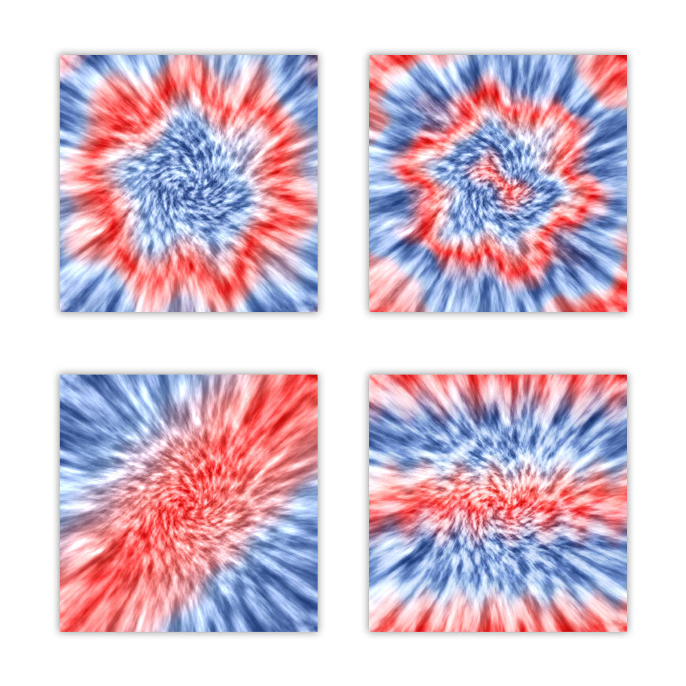 4th of July Tie Dye Digital Paper Backgrounds