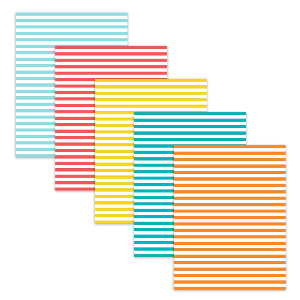 rainbow striped digital scrapbook papers
