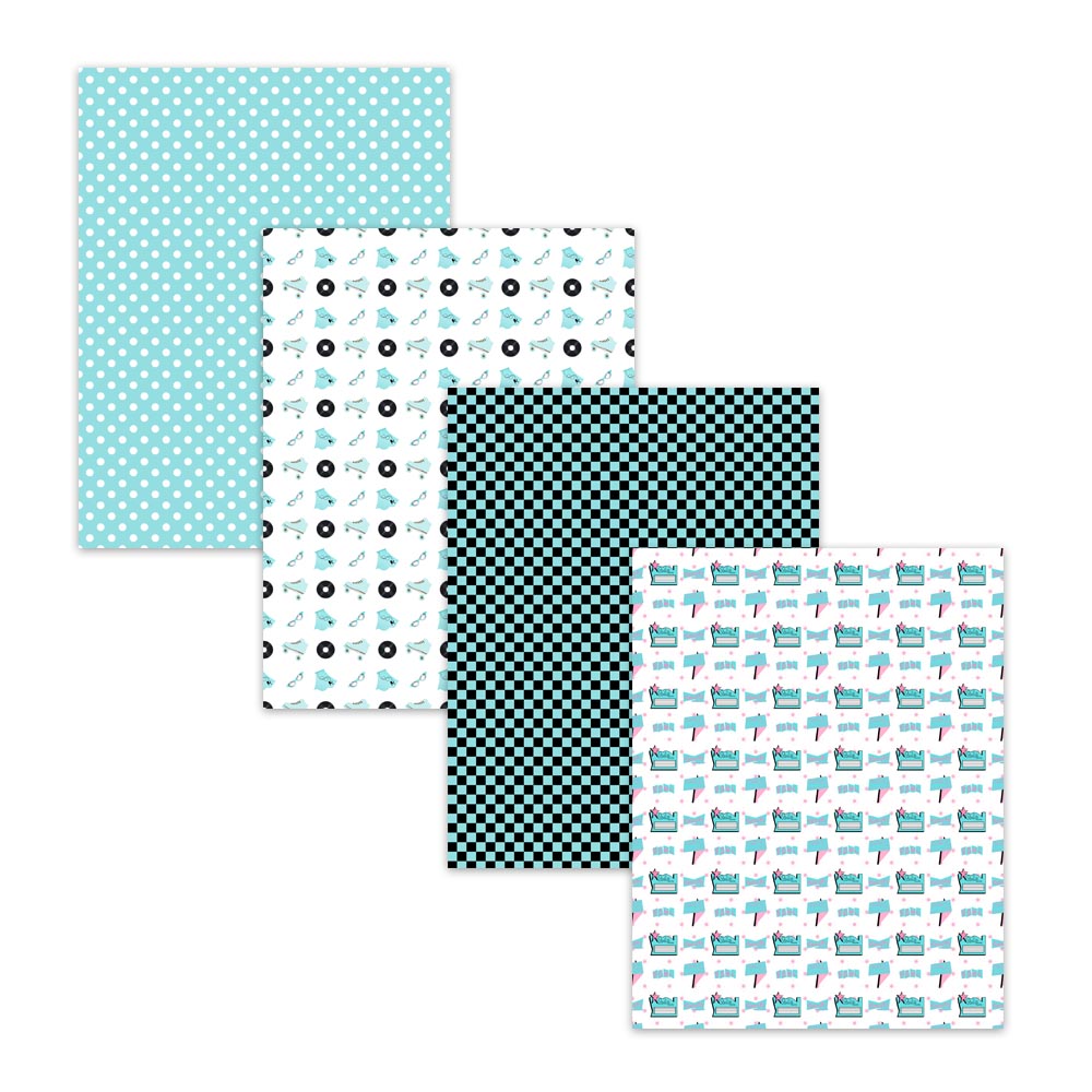 8.5x11 printable sock hop paper