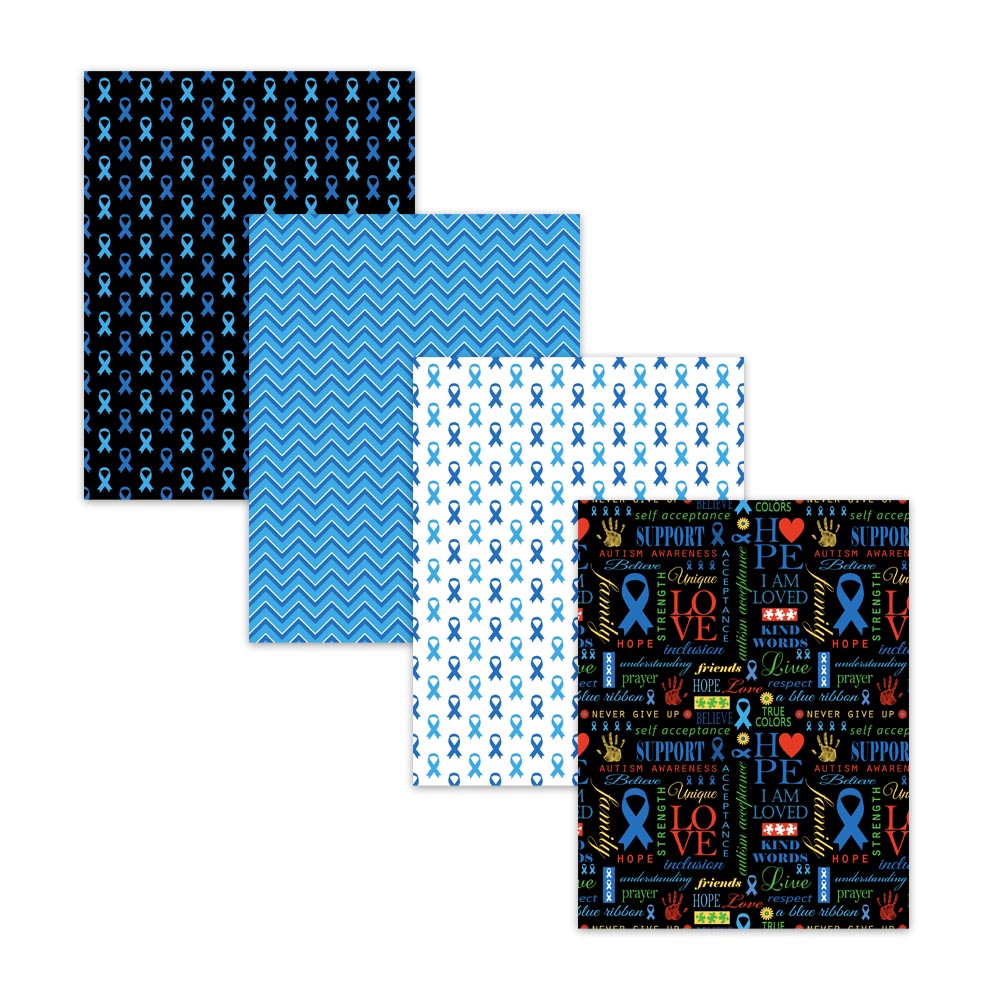 blue hope ribbon autism awareness month fundraiser inspiration positive words hope