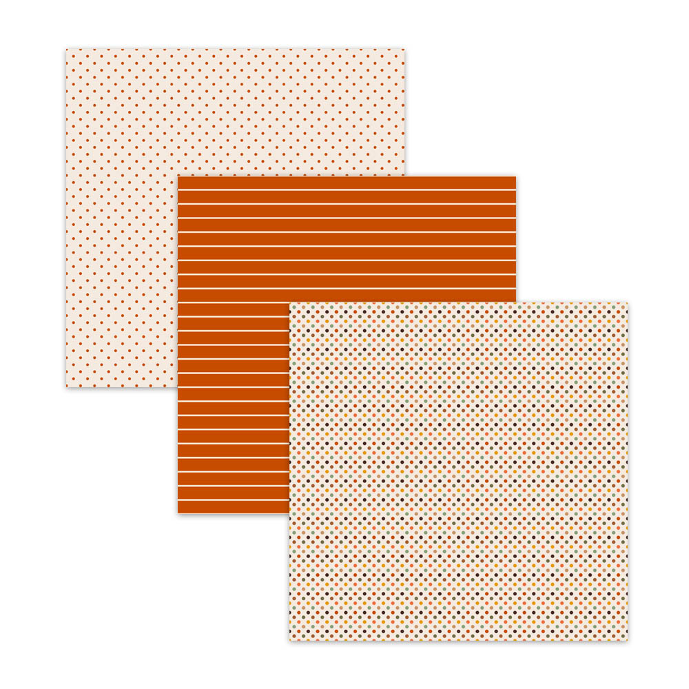 Autumn Pumpkin Spice Digital Scrapbook Papers & Backgrounds